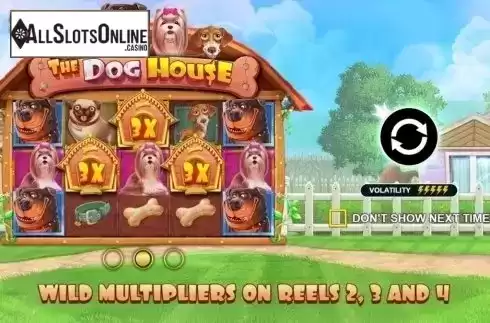 Start Screen. The Dog House from Pragmatic Play