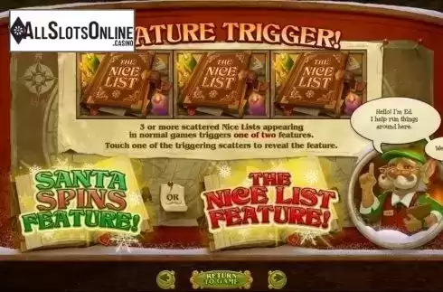 Free Spins 1. The Nice List from RTG