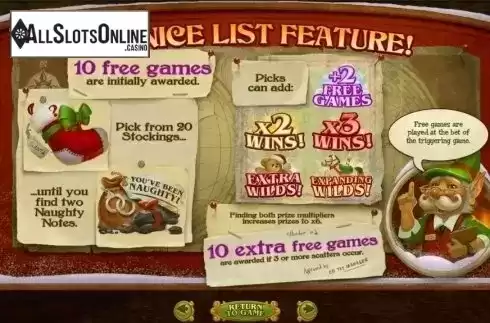 Free Spins 3. The Nice List from RTG