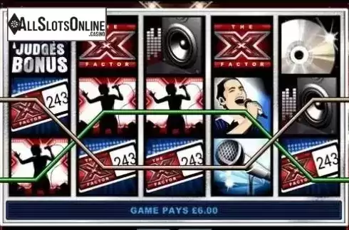 Win Screen . The X Factor from Gamesys