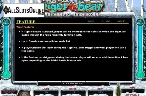 5. Tiger vs Bear from Microgaming