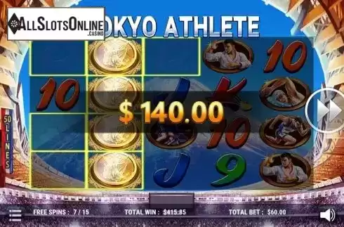 Win Screen 2. Tokyo Athlete from Slot Factory