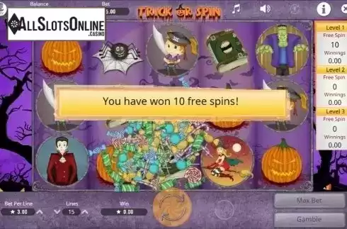 Screen6. Trick or Spin from Booming Games
