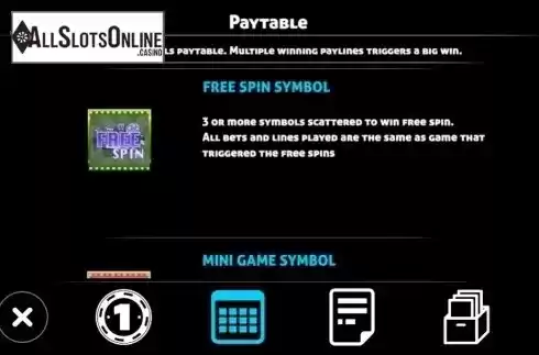 Paytable 2. Tricky Brains from Triple Profits Games