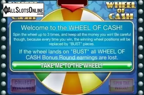 Screen7. Wheel of Cash from Rival Gaming