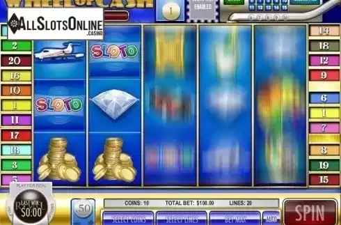Screen4. Wheel of Cash from Rival Gaming