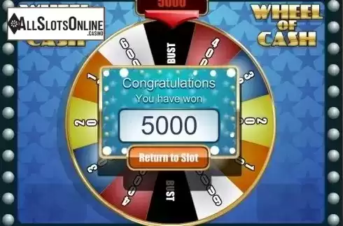 Screen9. Wheel of Cash from Rival Gaming