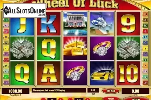 Reel screen. Wheel of Luck from Tom Horn Gaming