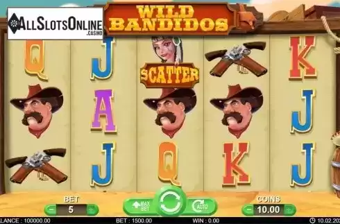 Reel screen. Wild Bandidos from 7mojos