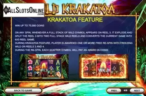 Features 1. Wild Krakatoa from 2by2 Gaming
