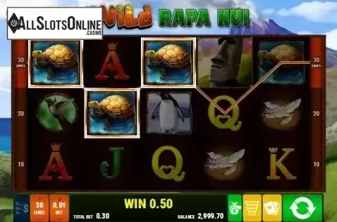 Screen 2. Wild Rapa Nui from Bally Wulff