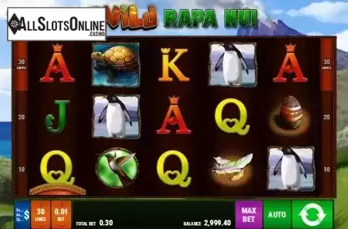 Screen 1. Wild Rapa Nui from Bally Wulff