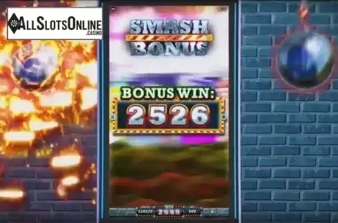 Smash Bonus. Bonus win. Wrecking Ball from IGT