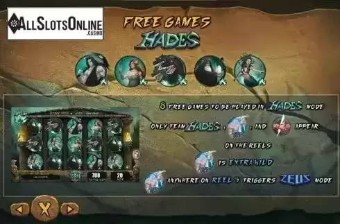 Paytable 5. Zeus Vs Hades from TOP TREND GAMING
