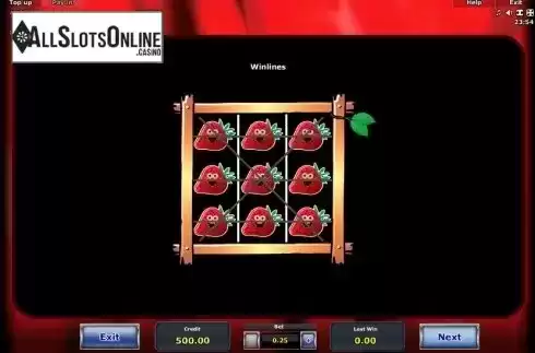 Paytable 4. Crazy Slots from Greentube