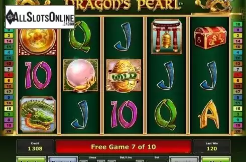 Screen. Dragons Pearl (Green Tube) from Greentube