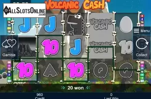 Win. Volcanic Cash from Greentube