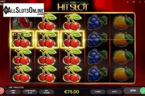 Win Screen 1. 2020 Hit Slot from Endorphina