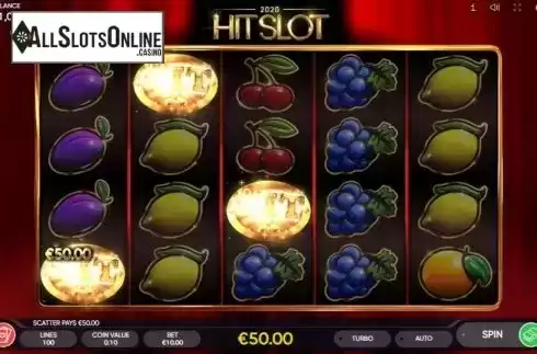 Win Screen 2. 2020 Hit Slot from Endorphina
