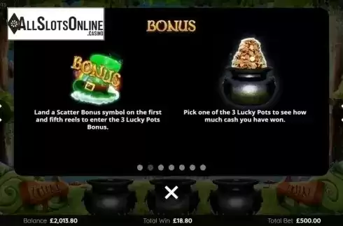 Features 2. 3 Lucky Pots from Endemol Games