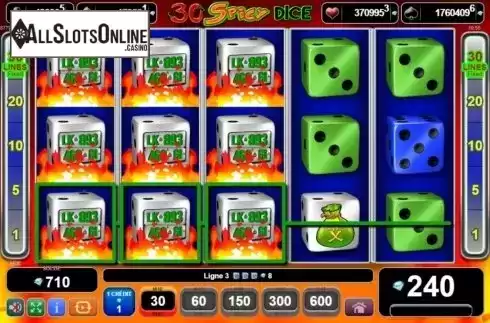 Win Screen 2. 30 Spicy Dice from EGT