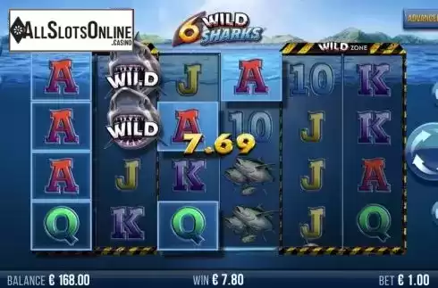 Win Screen 1. 6 Wild Sharks from 4ThePlayer
