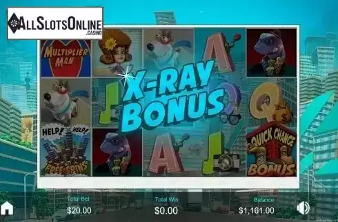 X-ray bonus screen. Multiplier Man from Revolver Gaming