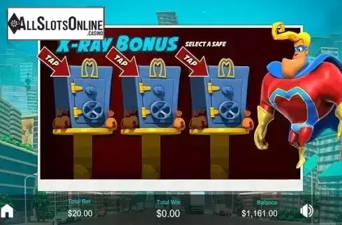 X-ray bonus screen 2. Multiplier Man from Revolver Gaming