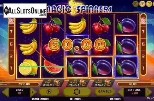 Win Screen 1. Magic Spinners from Fugaso
