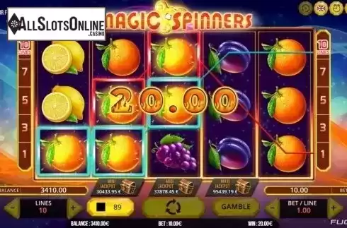 Win Screen 3. Magic Spinners from Fugaso