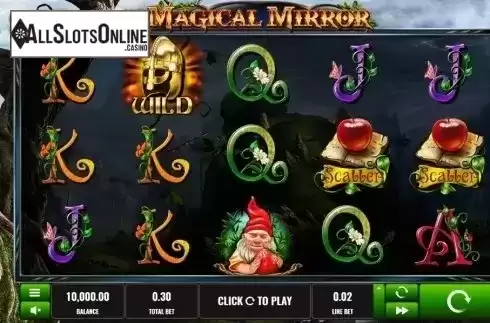 Win screen. Magical Mirror from Platipus