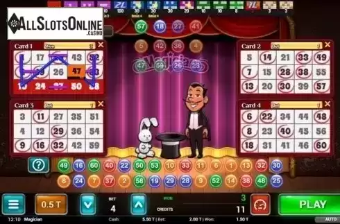 Game Screen 2. Magician Bingo from MGA