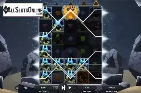 Win screen. Maze of Osiris from Relax Gaming