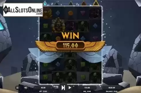 Win screen 2. Maze of Osiris from Relax Gaming
