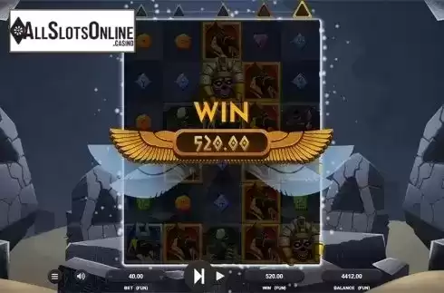 Win screen 4. Maze of Osiris from Relax Gaming