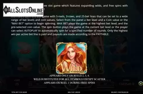 Features. Mermaid's Love from Leap Gaming