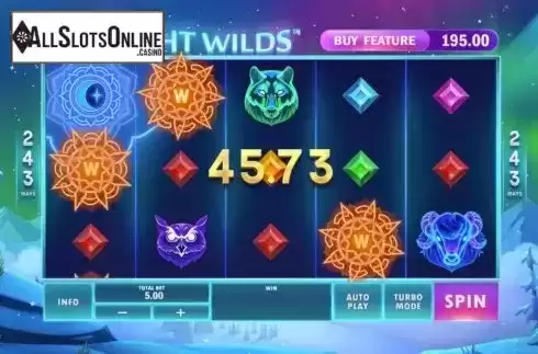 Win Screen. Midnight Wilds from Playtech Origins