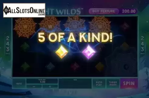 5 of a Kind. Midnight Wilds from Playtech Origins