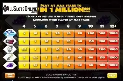 Screen7. Midas Millions from Ash Gaming
