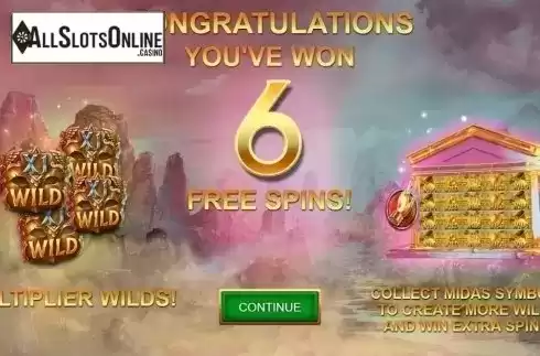 Free Spins 1. Midas Treasure from Kalamba Games