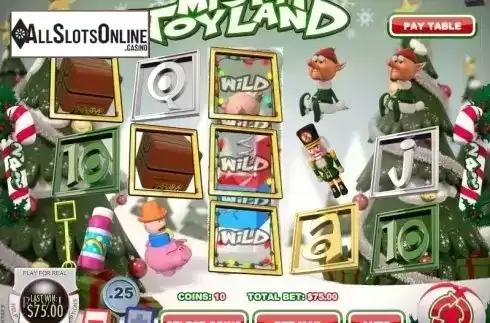 Expanding Wild screen. Misfit Toyland from Rival Gaming