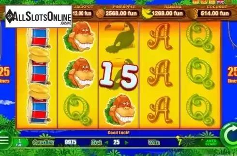 Win screen 1. Monkey Jackpot from Belatra Games