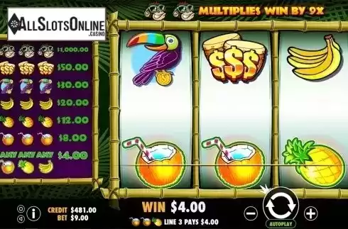 Win screen 2. Monkey Madness from Pragmatic Play