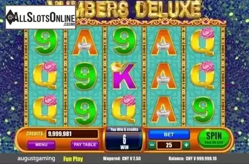 Win. Numbers Deluxe from August Gaming