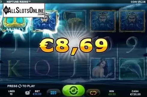 Wild win screen. Neptune Rising from Plank Gaming