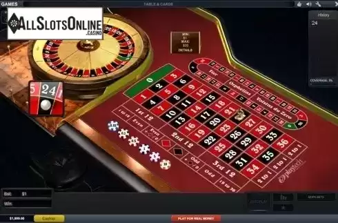 Game workflow. NewAR Roulette from Playtech