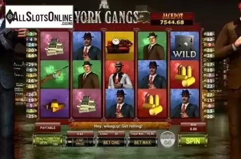 Game Workflow screen. New York Gangs from GamesOS