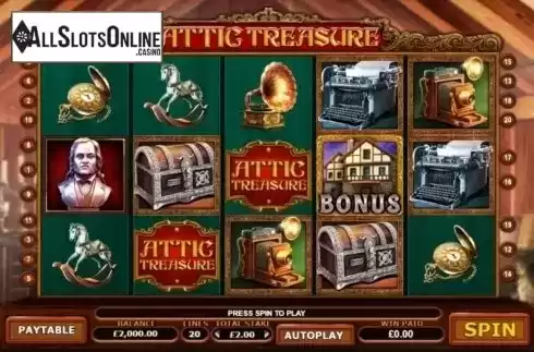 Reel Screen. Attic Treasure from Sigma Gaming