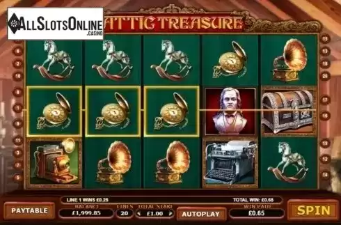 Win Screen 2. Attic Treasure from Sigma Gaming