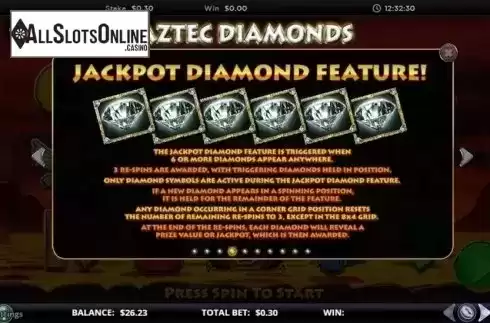 Jackpot 1. Aztec Diamonds from GamesLab